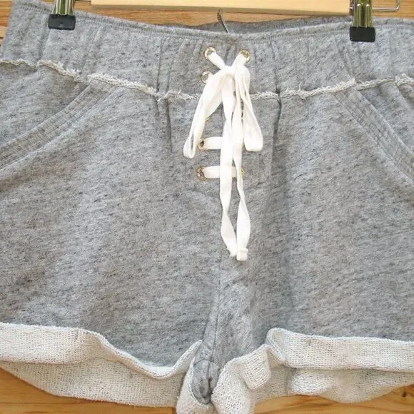 NWT Gray Knit High Rise Shorts